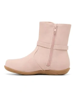 Candy Elise Heart Boots In Blush