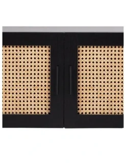 Casa Decor Casa Decor Rattan Entertainment Unit in Black