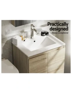 Cefito Bathroom Basin Vanity Unit 600mm in Oak