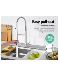 Cefito Kitchen Tap Mixer Faucet Silver