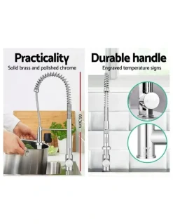 Cefito Kitchen Tap Mixer Faucet Silver