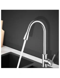 Cefito Pull-out Mixer Tap in Silver