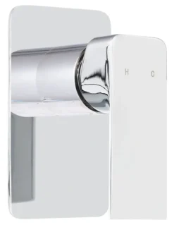 Cefito Shower Mixer Tap Wall Bath Taps Brass Hot Cold Basin Bathroom in Chrome