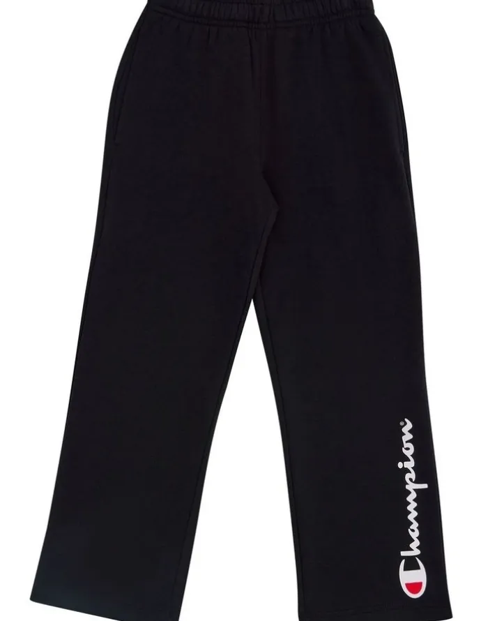 Champion Junior Straight Leg Track Pant in Black