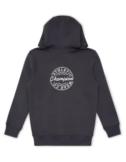 Champion Legacy Graphic Zip Hoodie in Grey