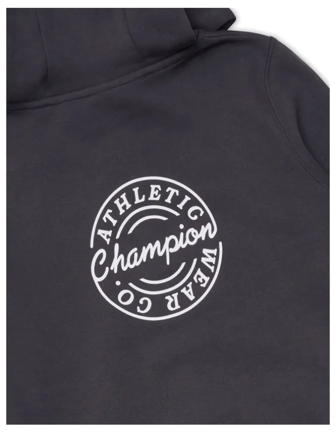 Champion Legacy Graphic Zip Hoodie in Grey