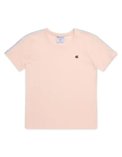 Champion Lux Taping Tee in Pink