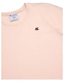 Champion Lux Taping Tee in Pink