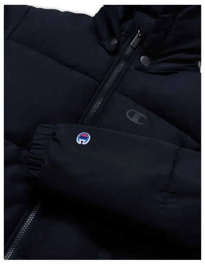 Champion Puffer Jacket in Black