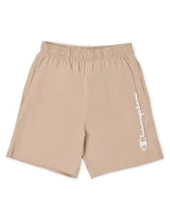 Champion Puff Script Shorts in Brown