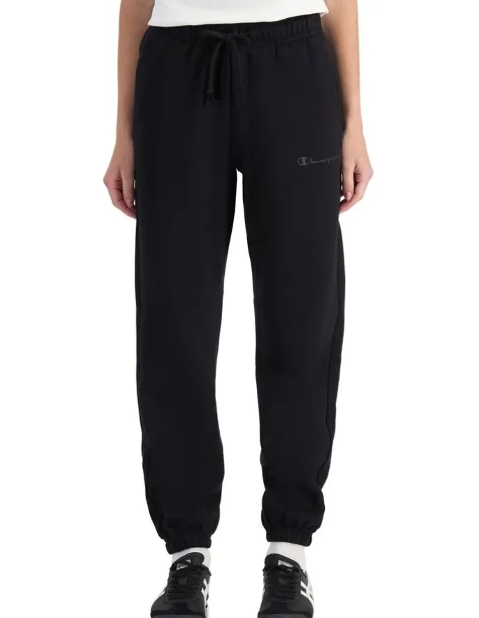 Champion Script High-Waist Jogger in Black