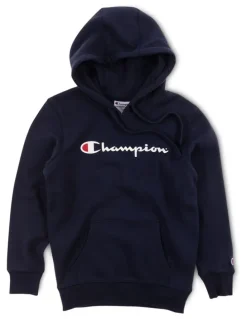 Champion Script Hoodie in Navy