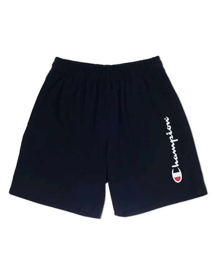 Champion Script Jersey Shorts in Black