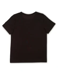 Champion Script Short Sleeve Tee in Black