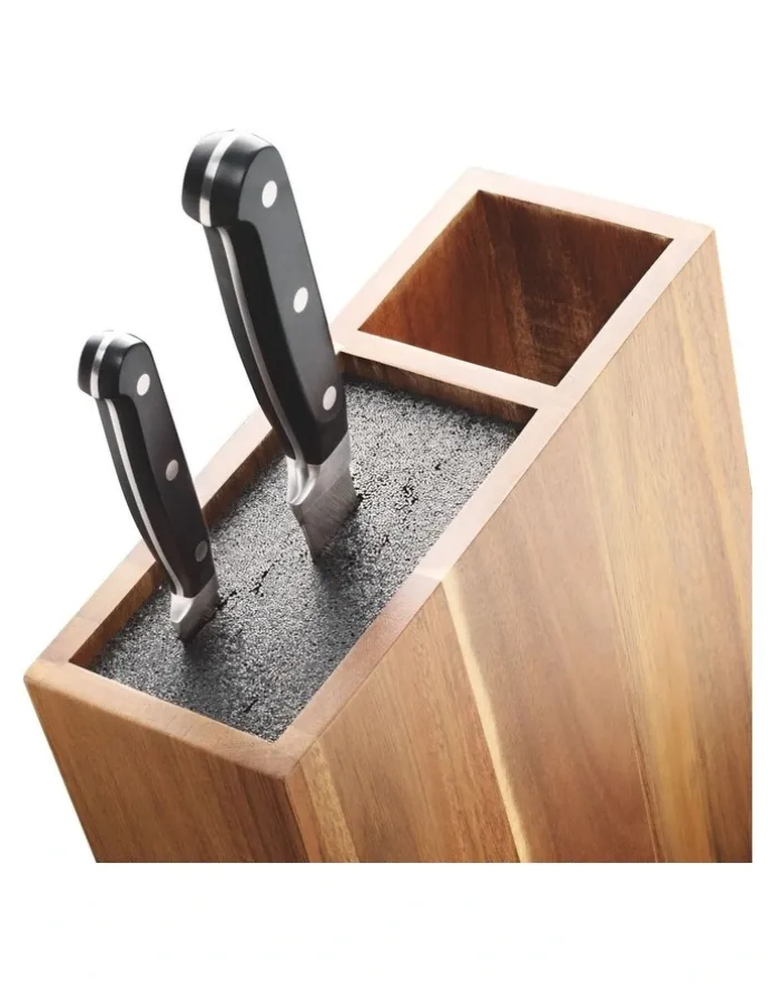 ChefX Universal Acacia Knife Block Rectangle