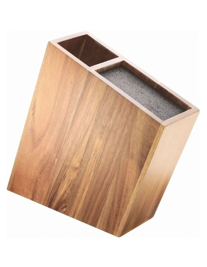 ChefX Universal Acacia Knife Block Rectangle