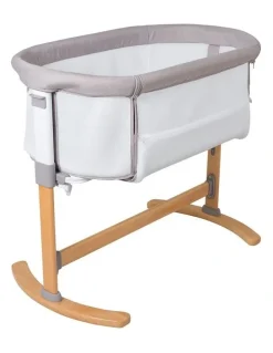 Childcare Osmo Breathable Bedside Sleeper Bassinet in White