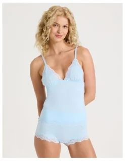 Chloe & Lola Cheeky Lace Camisole in Blue