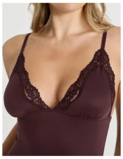 Chloe & Lola Cheeky Lace Camisole in Brown