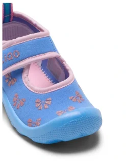 Ciao Beach Scattered Bows Beach Sandals in Purple