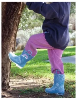 Ciao Calli Sparkle Gumboots In Turquoise