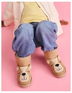 Ciao Chilly Dream Bear Slippers In Natural