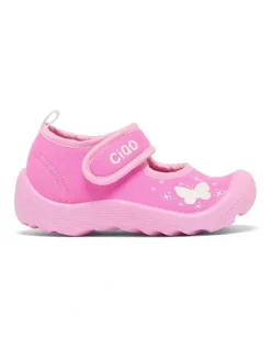 Ciao Sparkle Butterfly Beach Sandals in Pink