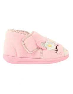 Ciao Unicorn Flower Slippers in Pink