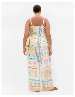 City Chic Aliya Print Cami in Multi