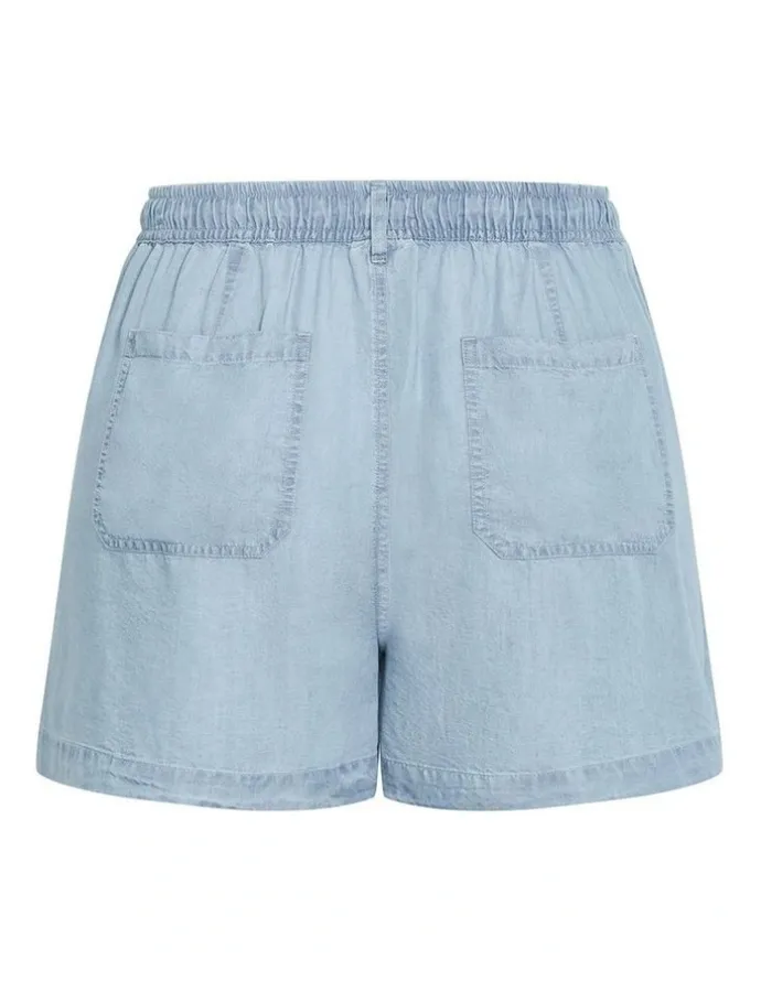 City Chic Lani Denim Short in Light Wash