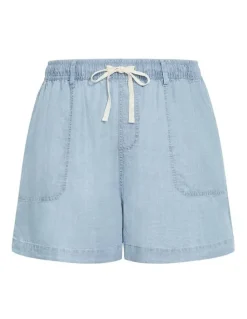 City Chic Lani Denim Short in Light Wash