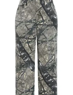 City Chic Olivia Camo Relaxed Cotton Regular Jean in Grey Wash