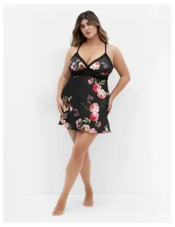 City Chic Plus Size Arcadia Chemise in black