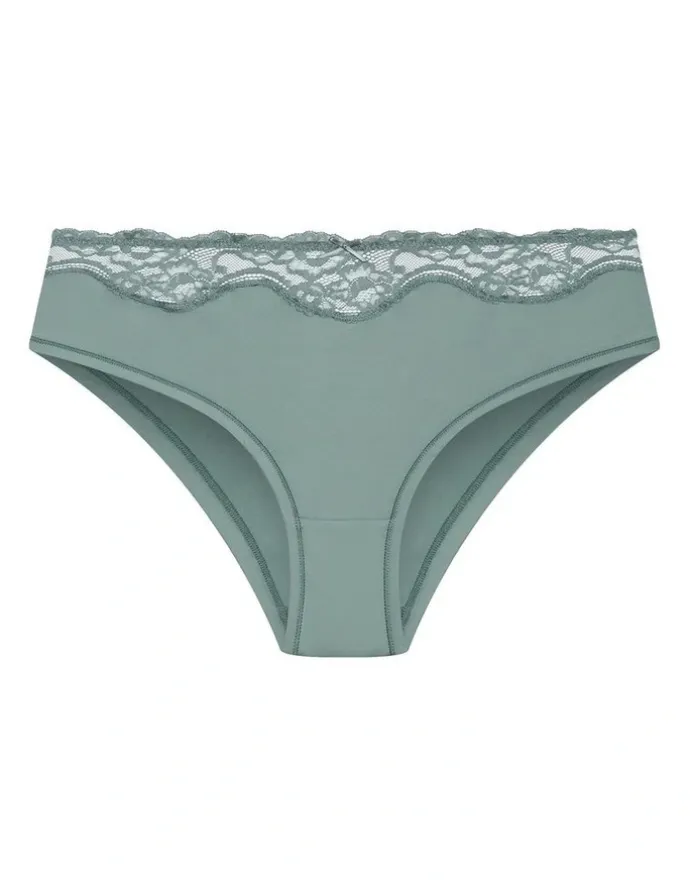 City Chic Plus Size Smooth & Chic Micro Shorty in sage