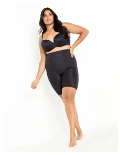 City Chic Plus Size Smooth & Chic Thigh Shaper in Black