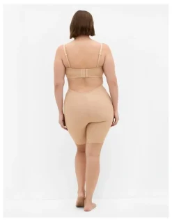 City Chic Plus Size Thigh Shaper in cafe
