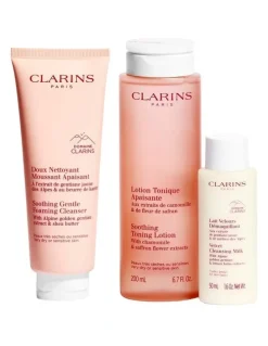 Clarins Cleansing Essentials Sensitive Skin Set