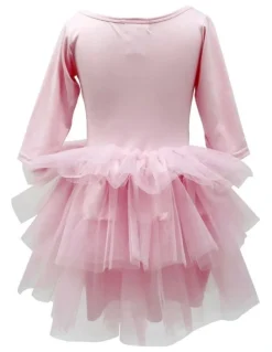 Claris The chicest Mouse in Paris Fashion Print Tulle Dress in Pink