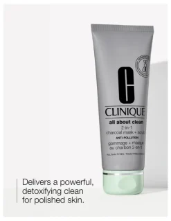 Clinique All About Clean 2-in-1 Charcoal 100ml Mask + Scrub