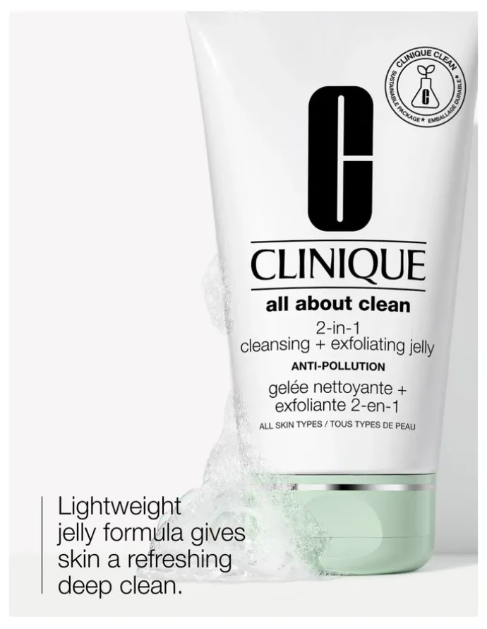Clinique All About Clean 2-in-1 Cleansing Exfoliating Jelly Cleanser