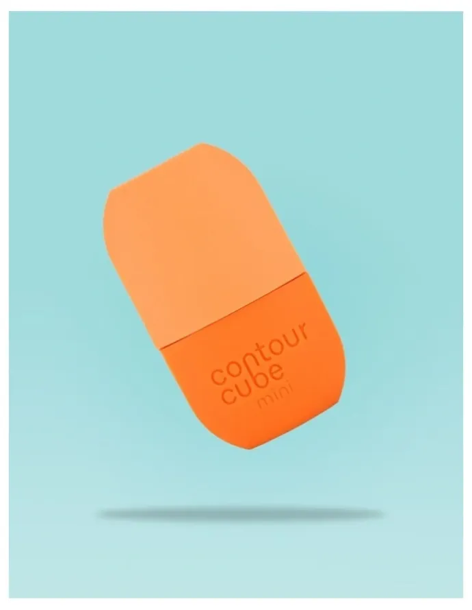 Contour Cube Mini Ice Cube in Peach