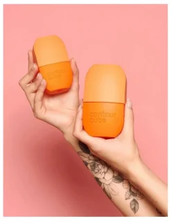 Contour Cube Mini Ice Cube in Peach
