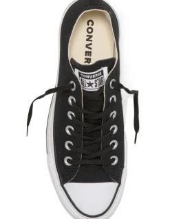 Converse Chuck Taylor All Star Lift Low Top Canvas Sneaker in Black