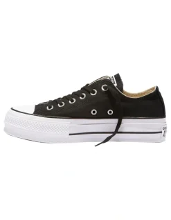 Converse Chuck Taylor All Star Lift Low Top Canvas Sneaker in Black