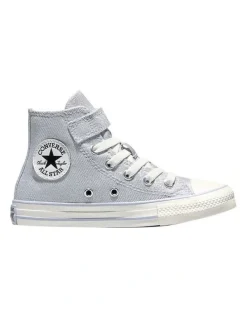 Converse Chuck Taylor All Star Canvas Shimmer Hi Youth Sneakers In Light Purple