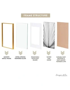 Cooper & Co A2 Matt to A3 Photo Frame in Gold