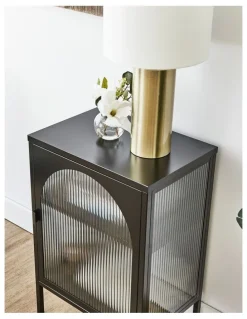 Cooper & Co Eve Modern Metal Side Table 86cm in Black