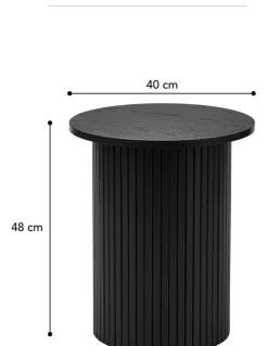 Cooper & Co Haven Side Table 40cm in Black