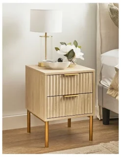 Cooper & Co Indy 40cm Bedside Table in Natural
