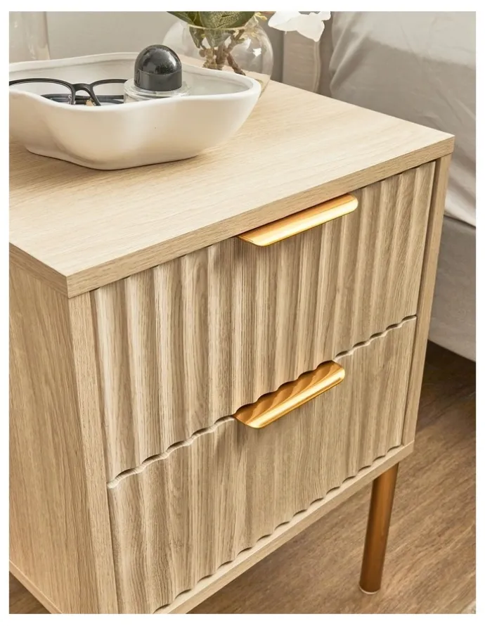 Cooper & Co Indy 40cm Bedside Table in Natural